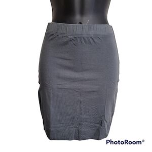 Revolve LAmade Dark Grey Simple Pull On High Waist Mini Skirt